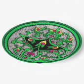 Keltenkartusche Pappteller (Schrägansicht)