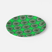 Keltenkartusche Pappteller (Schrägansicht)