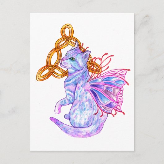 Keltenkatze Postkarte (Vorderseite)