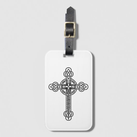 Keltenkreuz Gepäckanhänger (Vorderseite Vertikal)