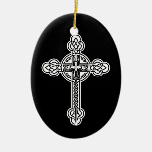 Keltenkreuz Keramik Ornament