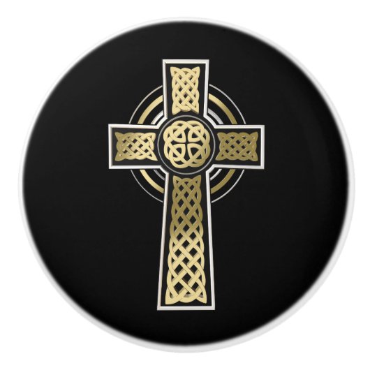 Keltenkreuz Keramikknauf (Vorderseite)