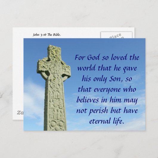 Keltenkreuz Postkarte (Vorne/Hinten)