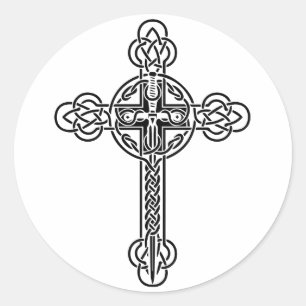 Keltenkreuz Runder Aufkleber