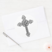 Keltenkreuz Runder Aufkleber (Umschlag)
