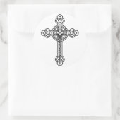 Keltenkreuz Runder Aufkleber (Tasche)