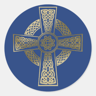 Keltenkreuz Runder Aufkleber
