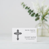 Keltenkreuz Visitenkarte (Stehend Vorderseite)