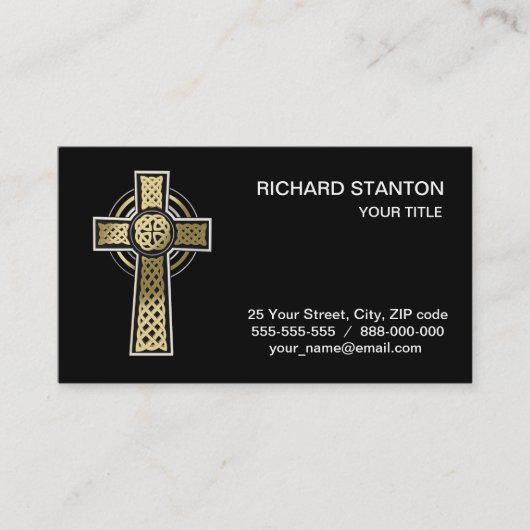 Keltenkreuz Visitenkarte (Vorderseite)
