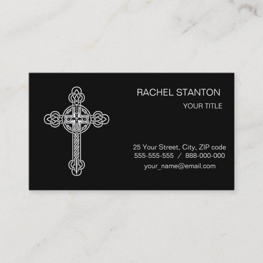 Keltenkreuz Visitenkarte (Vorderseite)