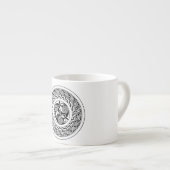 Keltenspirale Espressotasse (Vorderseite Rechts)