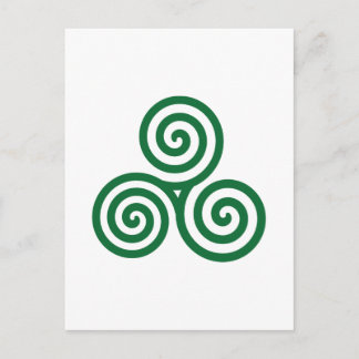 Keltenspirale Postkarte