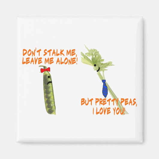 Keltertrauben und Hübsche Erbsen Magnet (Vorne)