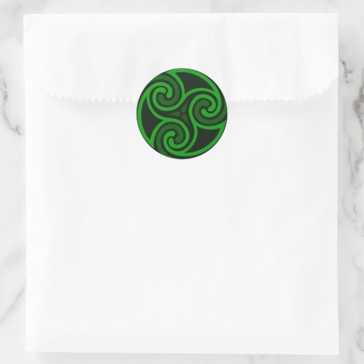 Keltic Irish Swirl Sticker (Tasche)