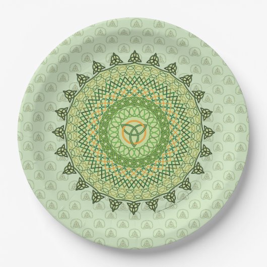 Keltic St. Patty's Day Paper Plate Pappteller (Vorderseite)
