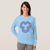keltisch-blauer Ornament T-Shirt (Vorne ganz)