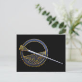 keltisch-braune Fibeldesign-Postkarten #2 Postkarte (Stehend Vorderseite)