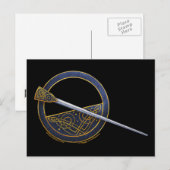 keltisch-braune Fibeldesign-Postkarten #2 Postkarte (Vorne/Hinten)