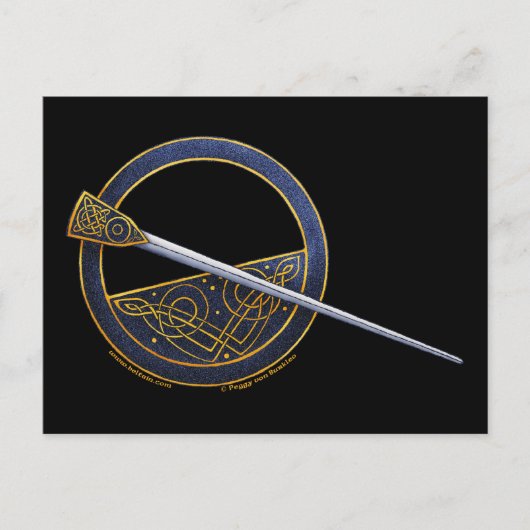 keltisch-braune Fibeldesign-Postkarten #2 Postkarte (Vorderseite)