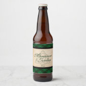 keltisch Kariert Bierflaschenetikett (Vorderseite)