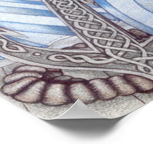 Keltische Anchor Nautical Poster (Ecke)