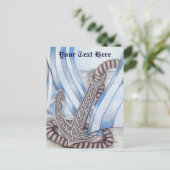 Keltische Anchor Nautical Postkarte (Stehend Vorderseite)