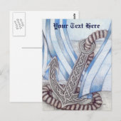 Keltische Anchor Nautical Postkarte (Vorne/Hinten)