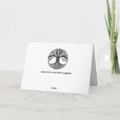 keltische Baumgrüßkarte Karte (Rückseite)