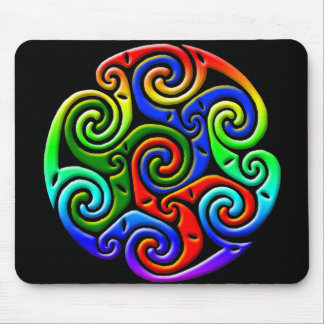 Keltische Beleuchtung - Dreiheits-Strudel III Mousepad