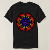 Keltische Blume Rainbow Spiral T-Shirt (Design vorne)