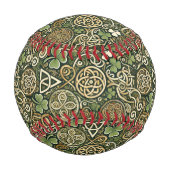 Keltische Blüte Baseball (Rückseite)