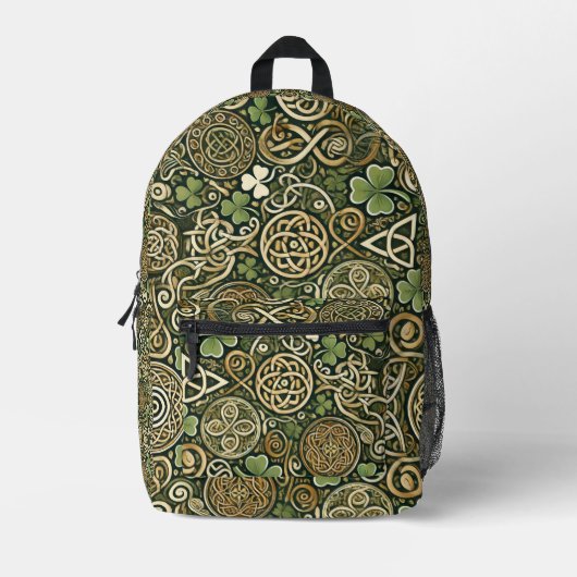 Keltische Blüte Bedruckter Rucksack (Vorderseite)