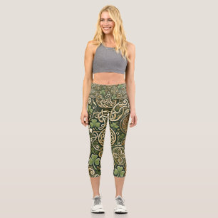 Keltische Blüte Capri Leggings