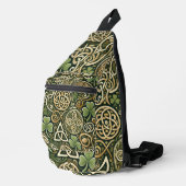 Keltische Blüte Crossbody Bag (Rechte Ecke)