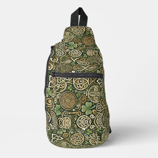 Keltische Blüte Crossbody Bag (Vorderseite)