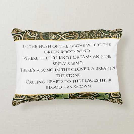 Keltische Blüte Dekokissen (Vorderseite)
