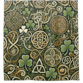 Keltische Blüte Duschvorhang (Vorderseite)