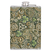 Keltische Blüte Flachmann (Rückseite)