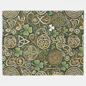 Keltische Blüte Fleecedecke (Vorderseite (Horizontal))