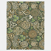 Keltische Blüte Fleecedecke (Vorderseite)