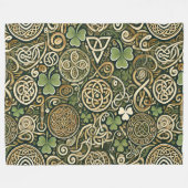 Keltische Blüte Fleecedecke (Vorderseite (Horizontal))