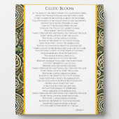 Keltische Blüte Fotoplatte (Vorderseite)