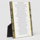 Keltische Blüte Fotoplatte (Seite)