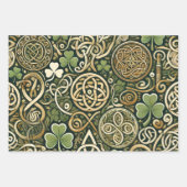 Keltische Blüte Geschenkpapier Set (Vorderseite)