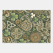 Keltische Blüte Geschenkpapier Set (Vorderseite)