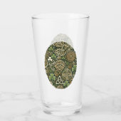 Keltische Blüte Glas (Rückseite)