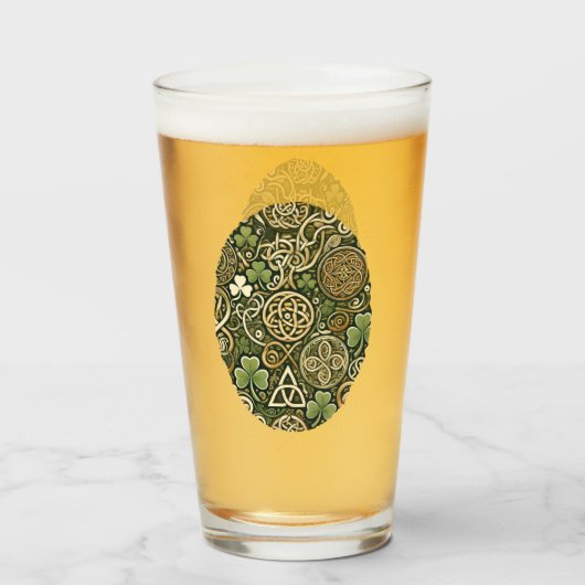 Keltische Blüte Glas (Vorne (Gefüllt))