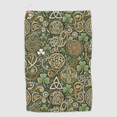 Keltische Blüte Golfhandtuch (Vorderseite)