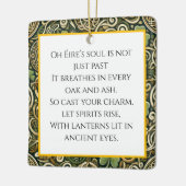 Keltische Blüte Keramikornament (Links)