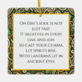 Keltische Blüte Keramikornament (Vorderseite)